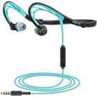 Mucro ML233 Foldable Wired Running Sports Headphones Night Neckband In-Ear Stereo Earphones, Cable Length: 1.2m(Blue) - 1