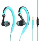 Mucro MB-232 Running In-Ear Sport Earbuds Earhook Wired Stereo Headphones for Jogging Gym(Blue) - 1