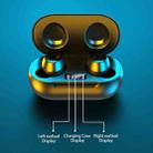 R185 Bluetooth 5.0 TWS Digital Display Wireless Bluetooth Earphone with Charging Box, Support Touch & Siri & Battery Display & Wireless Charging(Black) - 8