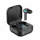 ES1 Bluetooth 5.1 TWS Digital Display Touch Wireless Bluetooth Earphone with Charging Box(Black) - 1