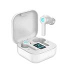 ES1 Bluetooth 5.1 TWS Digital Display Touch Wireless Bluetooth Earphone with Charging Box(White) - 1