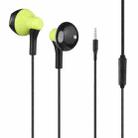 3.5mm Plug Wired in-ear Earphone, Support Wire Control, Cable Length: 1m(Green) - 1