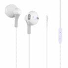 3.5mm Plug Wired in-ear Earphone, Support Wire Control, Cable Length: 1m(White) - 1