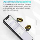 C10 Bluetooth 5.1 TWS Digital Display Wireless Bluetooth Earphone with Charging Box, Support Touch & Siri & Battery Display(Gold) - 8