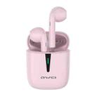 awei T21 Bluetooth V5.0 Ture Wireless Sports TWS Headset with Charging Case (Pink) - 1