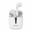 awei T21 Bluetooth V5.0 Ture Wireless Sports TWS Headset with Charging Case (White) - 1