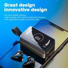 HAMTOD H3 Bluetooth 5.0 TWS Touch LED Digital Display Mirror Screen True Wireless Earphone with Charging Box (Black) - 4