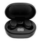 AIN AT-X80J Smart Call Noise Reduction Bluetooth Earphone with Charging Box & Battery Digital Display, Support Touch & Voice Assistant & Automatic Connection(Black) - 1