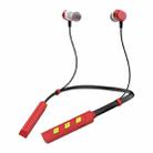 AIN MK-I01 IPX4 Waterproof Neck-mounted Wire-controlled Sports Bluetooth Earphone with Cable Buckle, Support Call & Voice Assistant (Red) - 1