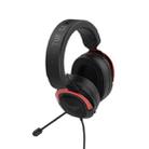 ASUS TUFH3 Headphone Head-mounted Wired Headset with Microphone (Red) - 1