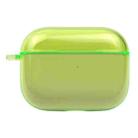 For AirPods Pro PC Wireless Earphone Protective Case Cover with Lanyard Hole(Green) - 1