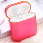 For AirPods 1 / 2 PC Wireless Earphone Protective Case Cover(Rose Red) - 1