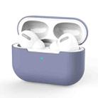 For AirPods Pro Silicone Wireless Earphone Protective Case Cover without Buckle(Blue) - 1