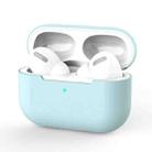 For AirPods Pro Silicone Wireless Earphone Protective Case Cover without Buckle(Sapphire Blue) - 1