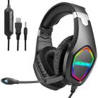 J20 PC Computer E-sports Gaming RGB Light Wired Headset with Microphone (Black) - 1