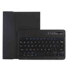 C06B Ultra-thin Candy Colors Bluetooth Keyboard Tablet Case for iPad mini 6, with Stand & Pen Slot (Black) - 1