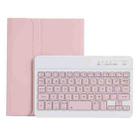 C06B Ultra-thin Candy Colors Bluetooth Keyboard Tablet Case for iPad mini 6, with Stand & Pen Slot (Pink) - 1