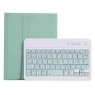 C06B Ultra-thin Candy Colors Bluetooth Keyboard Tablet Case for iPad mini 6, with Stand & Pen Slot (Green) - 1
