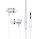 USAMS US-SJ475 EP-42 3.5mm Metal In-ear Wired Earphone, Length: 1.2m(White) - 1