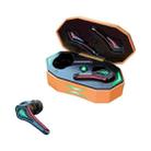 TWS-A10 Wireless Bluetooth Earphone with Charging Compartment(Orange) - 1