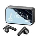V9 Mirror Noodle Wireless Bluetooth Earphone with Charging Compartment (Black) - 1