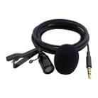 ZS0154 Recording Clip-on Collar Tie Mobile Phone Lavalier Microphone, Cable length: 1.2m (Black) - 1