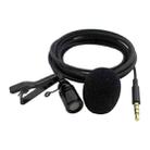 ZS0154 Recording Clip-on Collar Tie Mobile Phone Lavalier Microphone, Cable length: 2.5m (Black) - 1