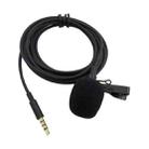 ZS0154 Recording Clip-on Collar Tie Mobile Phone Lavalier Microphone, Cable length: 2.5m (Black) - 2