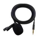 ZS0154 Recording Clip-on Collar Tie Mobile Phone Lavalier Microphone, Cable length: 2.5m (Black) - 3