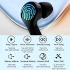 Mibro Earbuds 3 IPX4 Waterproof TWS Bluetooth 5.3 ENC Noise Cancellation Earphone with Mic (Black) - 6