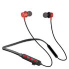 MG-G24 Bluetooth 4.2 Sport Wireless Bluetooth Earphone, Support Card(Black Red) - 1