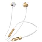 MG-G18 Bluetooth 4.2 Sport Wireless Bluetooth Earphone, Support Card (Gold) - 1