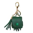 Leather Tassels Earphones Shockproof Protective Case for Apple AirPods 1/2(Green) - 1