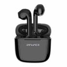 awei T26 TWS Bluetooth V5.0 Ture Wireless Sports Headset with Charging Case(Black) - 1