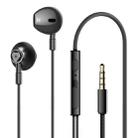 Original Lenovo HF140 High Sound Quality Noise Cancelling In-Ear Wired Control Earphone(Black) - 1