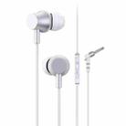 Original Lenovo QF310 3.5mm Plug In-ear Wire Control Stereo Earphone with HD Microphone (White) - 1