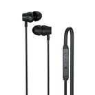 Original Lenovo QF320 3.5mm Plug In-ear Sliding Type Wire Control Stereo Earphone, Cable Length: 1.2m (Black) - 2