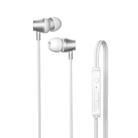 Original Lenovo QF320 3.5mm Plug In-ear Sliding Type Wire Control Stereo Earphone, Cable Length: 1.2m (White) - 2