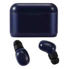 DT-4 IPX Waterproof Bluetooth 5.0 Wireless Bluetooth Earphone with 350mAh Magnetic Charging Box, Support for Calling(Dark Blue) - 1