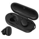 DT-7 IPX Waterproof Bluetooth 5.0 Wireless Bluetooth Earphone with 300mAh Magnetic Charging Box, Support Call(Black) - 1