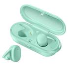 DT-7 IPX Waterproof Bluetooth 5.0 Wireless Bluetooth Earphone with 300mAh Magnetic Charging Box, Support Call(Green) - 1