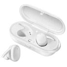 DT-7 IPX Waterproof Bluetooth 5.0 Wireless Bluetooth Earphone with 300mAh Magnetic Charging Box, Support Call(White) - 1