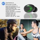 K1 IPX6 Waterproof Bluetooth 5.0 Wireless Bluetooth Earphone with Charging Box & LED Digital Display, Support Voice Assistant & Call (White) - 5