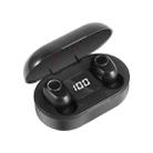 DT-13 Wireless Two Ear Bluetooth Headset Supports Touch & Smart Magnetic Charging(Black) - 1