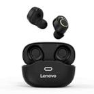 Original Lenovo X18 IPX4 Waterproof Bluetooth 5.0 Touch Wireless Bluetooth Earphone with Charging Box, Support Call & Siri (Black) - 1