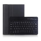 A05 Bluetooth 3.0 Ultra-thin ABS Detachable Bluetooth Keyboard Leather Tablet Case for iPad mini 5, with Holder(Black) - 1