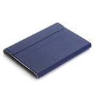 A05B Bluetooth 3.0 Ultra-thin ABS Detachable Bluetooth Keyboard Leather Tablet Case for iPad mini 5 / 4 / 3 / 2, with Holder(Dark Blue) - 3