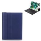 A09 Bluetooth 3.0 Ultra-thin ABS Detachable Bluetooth Keyboard Leather Tablet Case for iPad Air / Pro 10.5 inch (2019), with Holder (Dark Blue) - 1