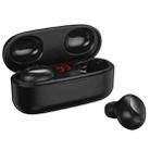 WK V5 TWS 9D Stereo Sound Effects Bluetooth 5.0 Touch Wireless Bluetooth Earphone with LED Power Display & Charging Box, Support Calls(Black) - 1
