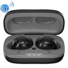 WK V21 TWS Bluetooth 5.0 Wireless Bluetooth Earphone with Power Indicator & Charging Box, Support Calls(Black) - 1